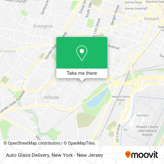 Auto Glass Delivery map