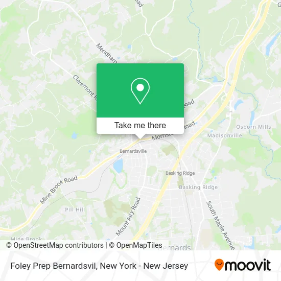 Foley Prep Bernardsvil map