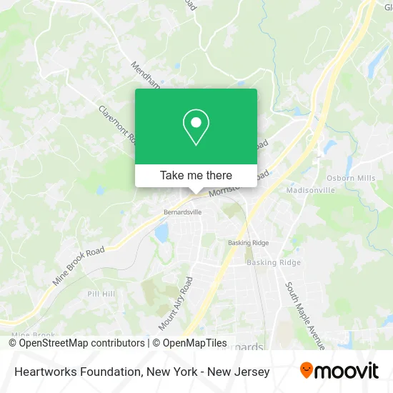 Heartworks Foundation map
