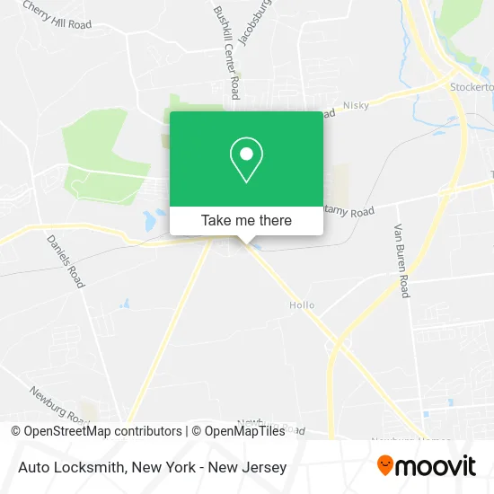 Auto Locksmith map