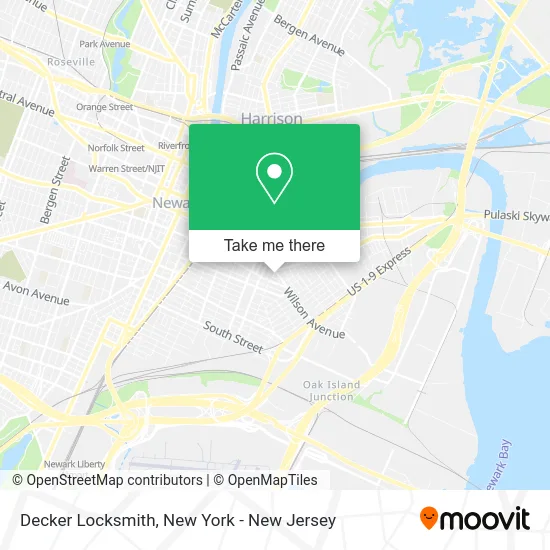 Decker Locksmith map