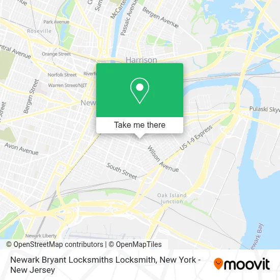 Newark Bryant Locksmiths Locksmith map