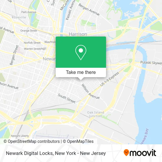 Newark Digital Locks map