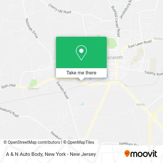 A & N Auto Body map