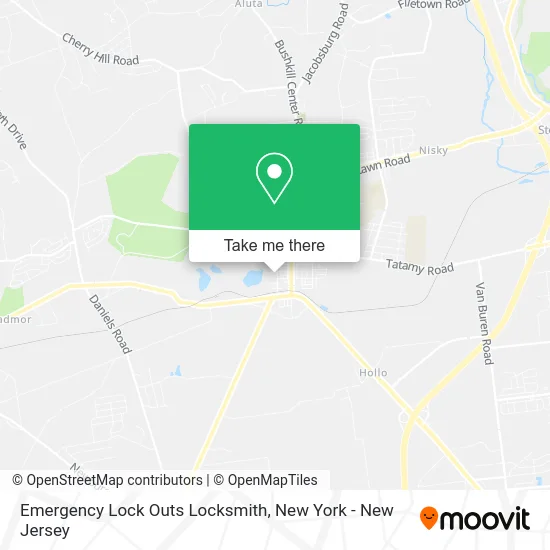 Emergency Lock Outs Locksmith map