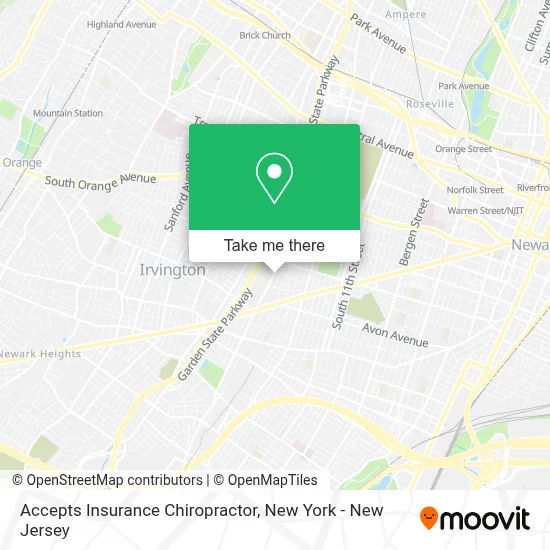 Accepts Insurance Chiropractor map