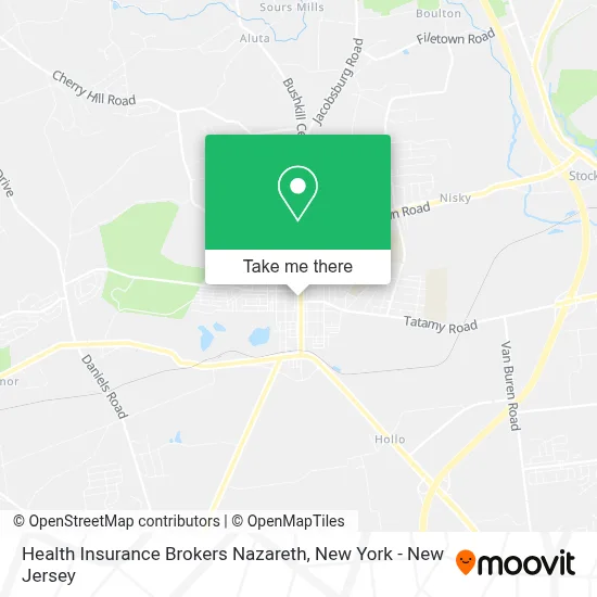 Health Insurance Brokers Nazareth map