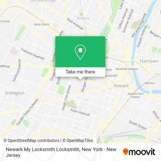 Newark My Locksmith Locksmith map