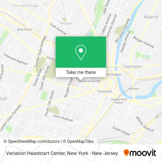 Variation Headstart Center map