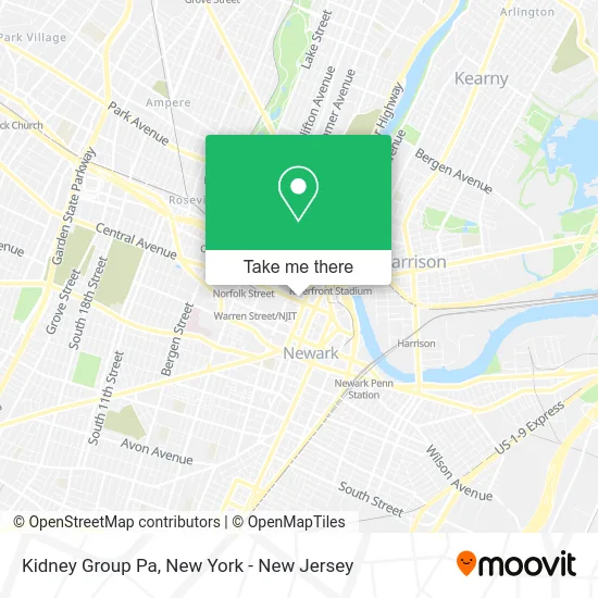 Kidney Group Pa map