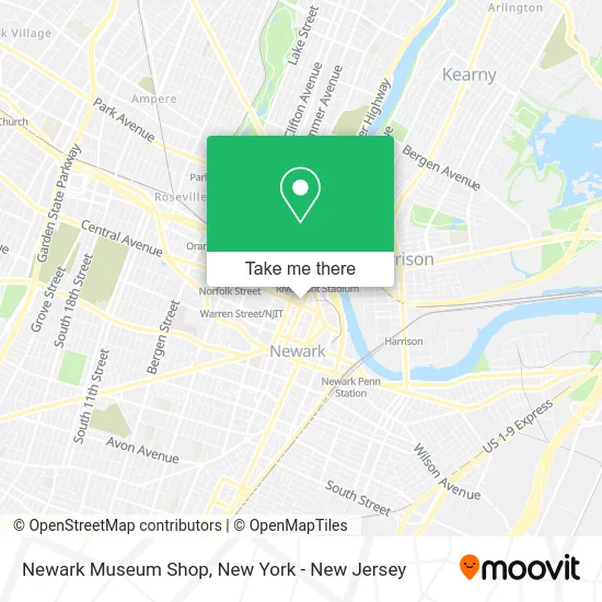Newark Museum Shop map