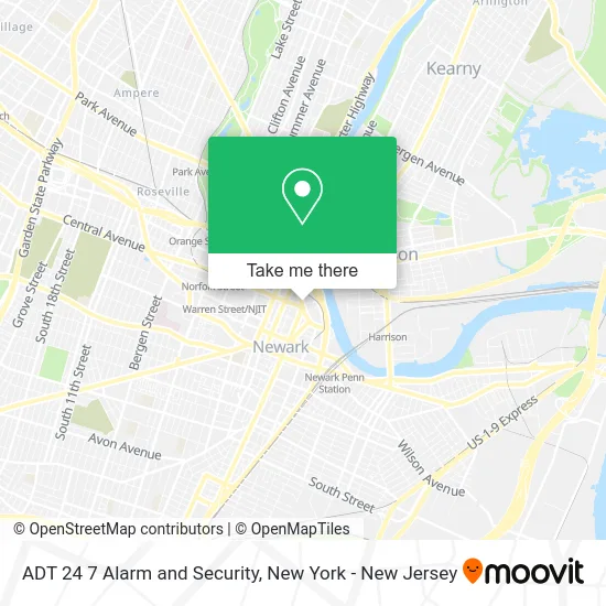 ADT 24 7 Alarm and Security map