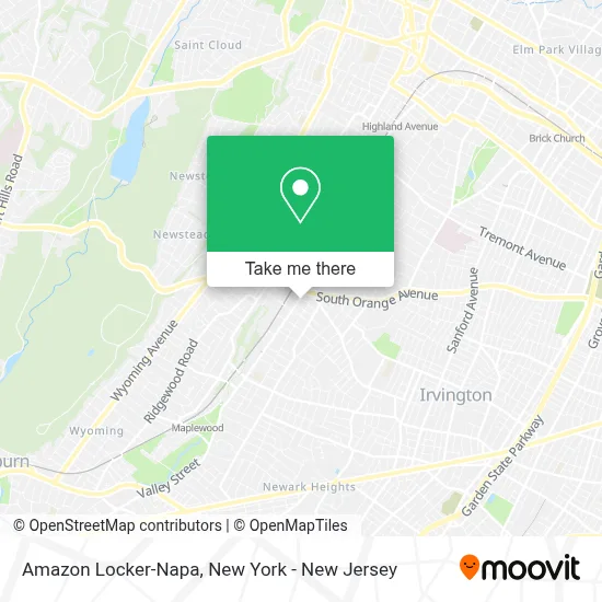 Amazon Locker-Napa map