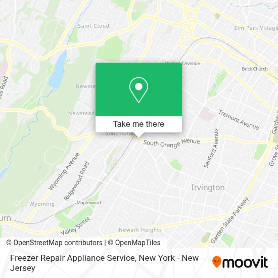 Freezer Repair Appliance Service map