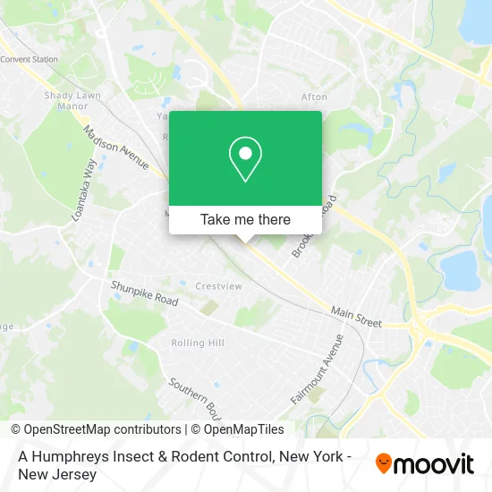 A Humphreys Insect & Rodent Control map
