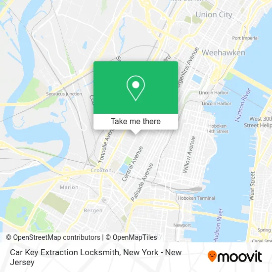 Car Key Extraction Locksmith map