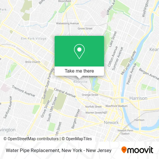 Water Pipe Replacement map