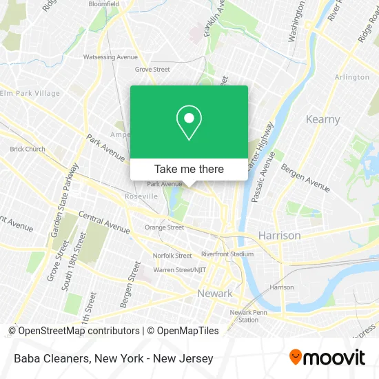 Baba Cleaners map