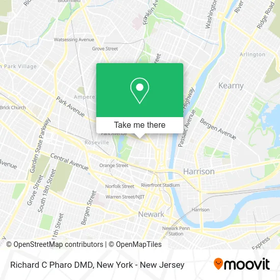 Richard C Pharo DMD map
