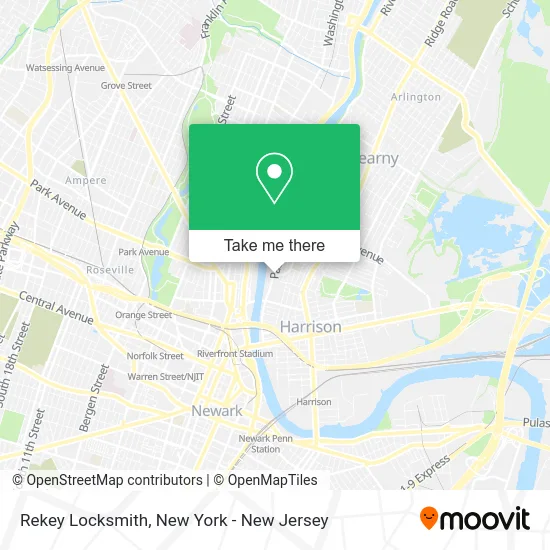 Rekey Locksmith map