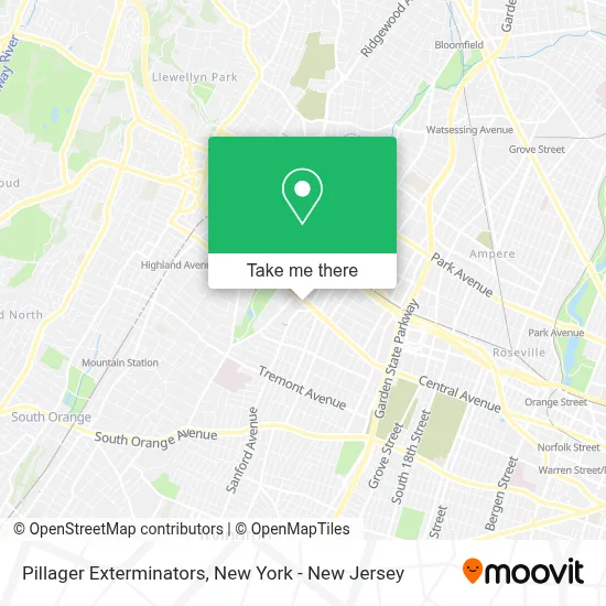 Pillager Exterminators map