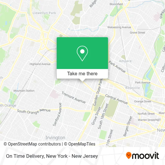 On Time Delivery map