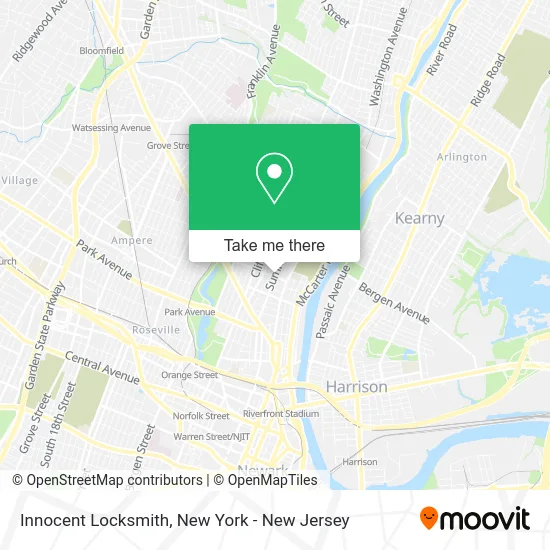 Innocent Locksmith map