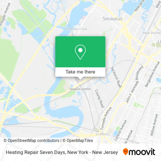 Heating Repair Seven Days map