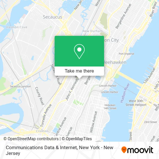 Communications Data & Internet map
