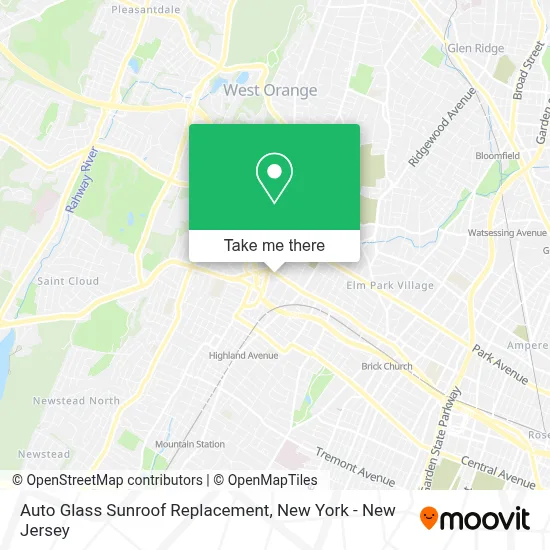 Auto Glass Sunroof Replacement map