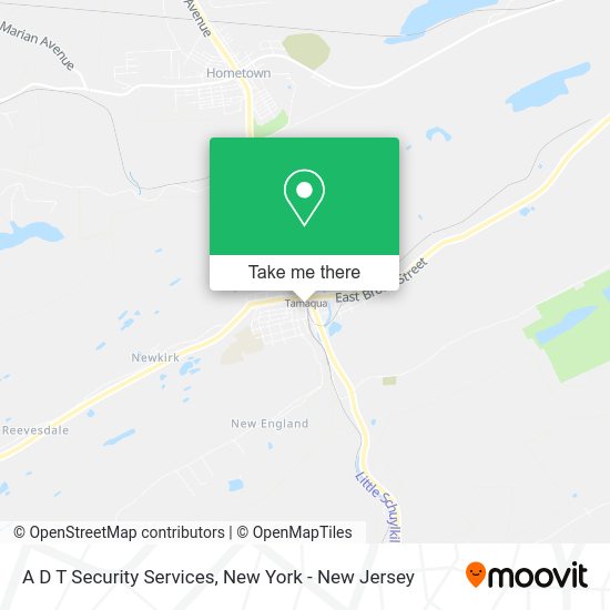 A D T Security Services map