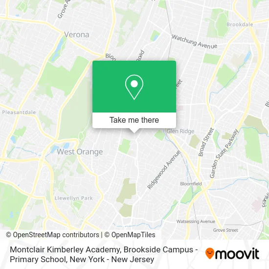 Montclair Kimberley Academy, Brookside Campus - Primary School map