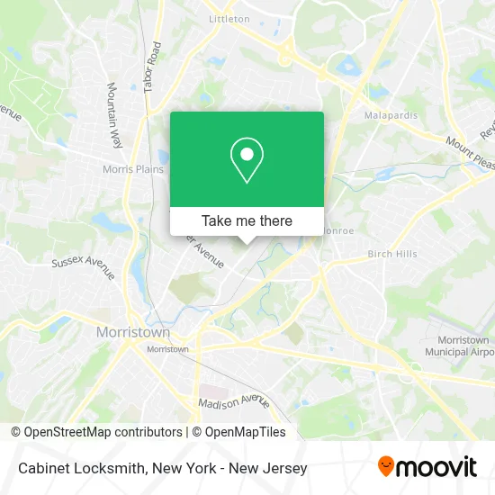 Cabinet Locksmith map