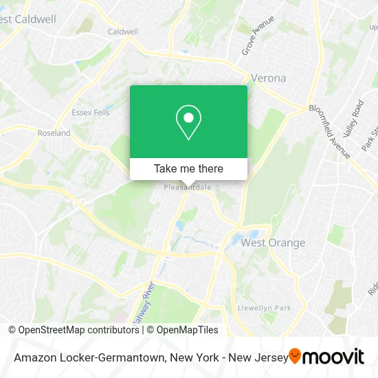 Amazon Locker-Germantown map
