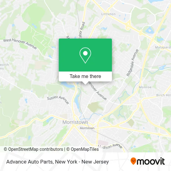 Advance Auto Parts map