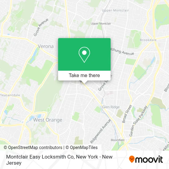 Montclair Easy Locksmith Co map