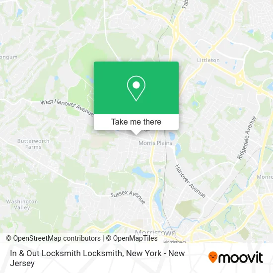 In & Out Locksmith Locksmith map