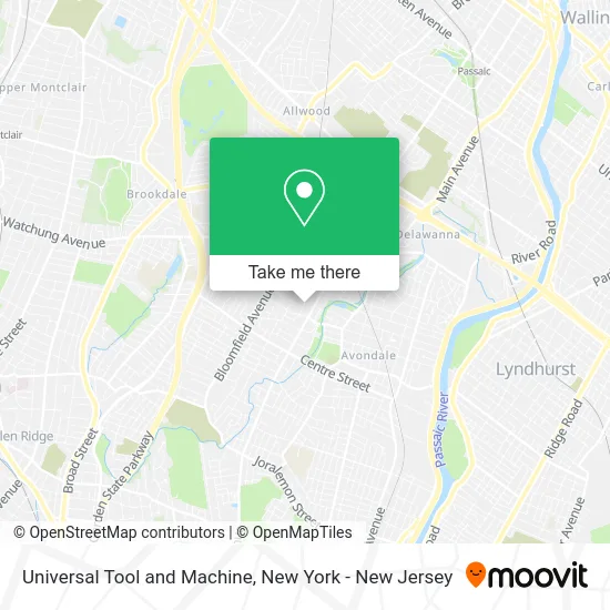 Universal Tool and Machine map