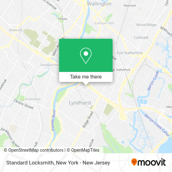 Standard Locksmith map