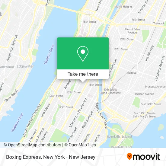 Boxing Express map