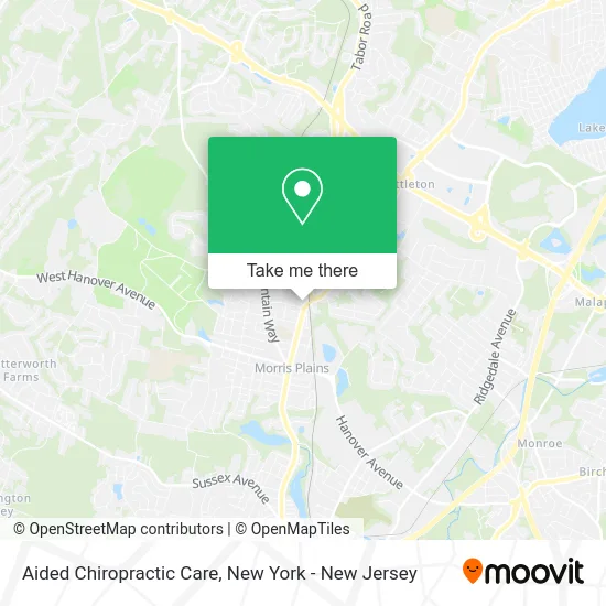 Aided Chiropractic Care map