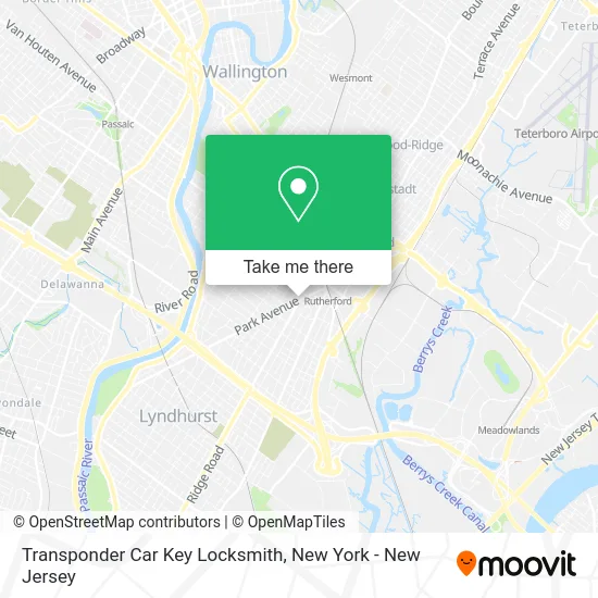 Transponder Car Key Locksmith map