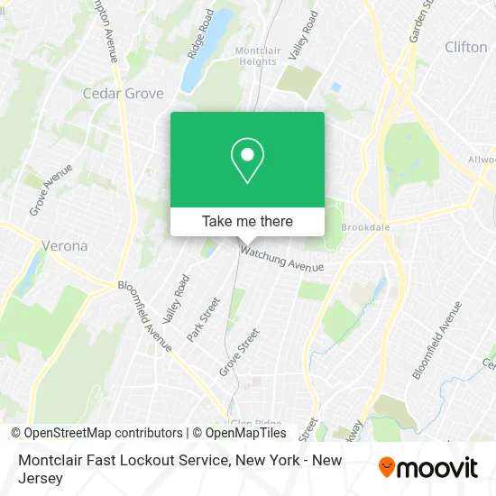 Montclair Fast Lockout Service map