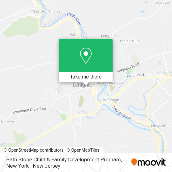 Path Stone Child & Family Development Program map