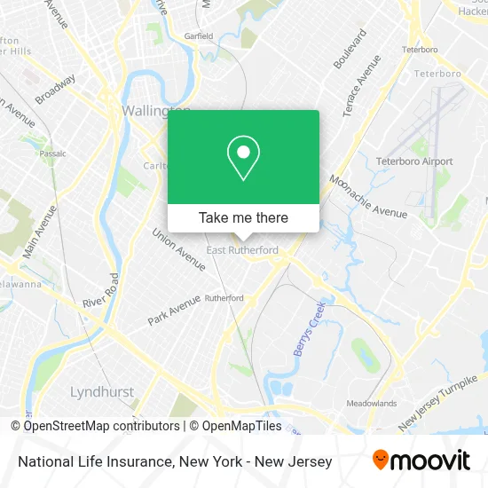 National Life Insurance map