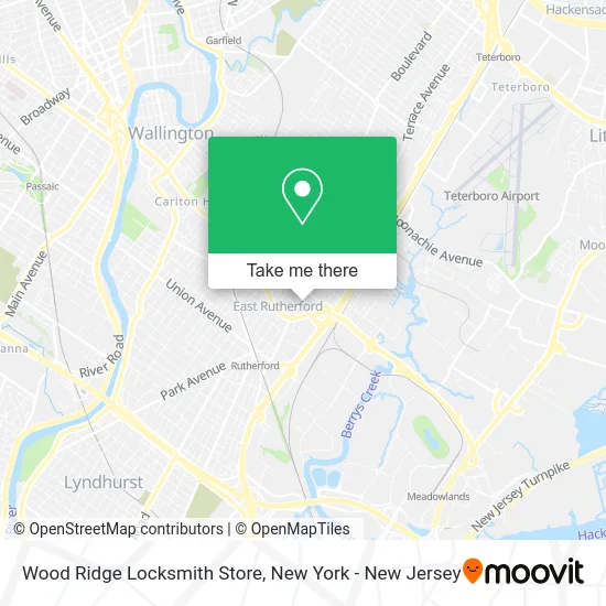 Wood Ridge Locksmith Store map