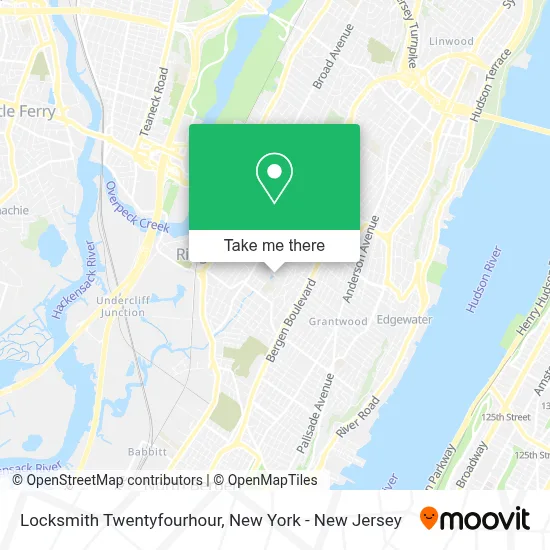 Locksmith Twentyfourhour map
