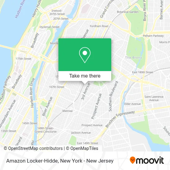 Amazon Locker-Hidde map