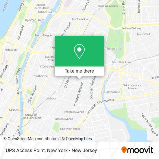 UPS Access Point map