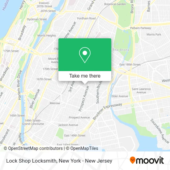 Lock Shop Locksmith map